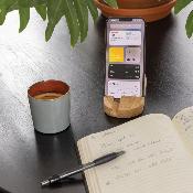 Support tablette ou téléphone en bambou