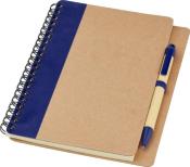 Carnet de notes recyclé avec stylo