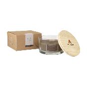 Bougie parfumée avec mèche en bois