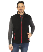 Bodywarmer polaire contrast