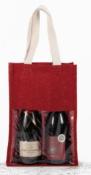 Sac porte-bouteilles en jute