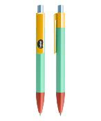 Stylo à Bille Carré en plastique ABS Soft Touch