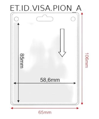 Porte-badge VISA Vertical