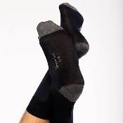 Chaussettes mi-hautes en coton mercerisé