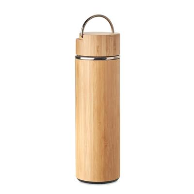 Bouteille à double paroi en bambou