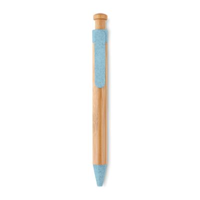 Stylo bille en bambou et paille de blé