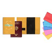 Protège passeport en simili cuir