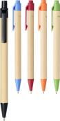 Stylo bille en carton recyclé et plastique de maïs