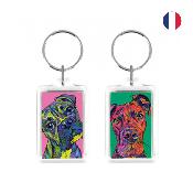 Porte-clé rectangulaire - 25 x 40 mm