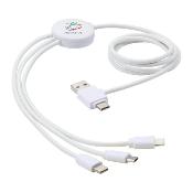 Câble de charge 5-en-1 avec additif antibactérien
