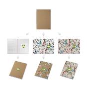 Carnet A5 recyclé à couverture souple - 100 feuilles