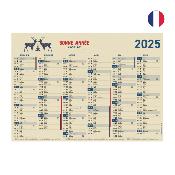 Calendrier canne à sucre