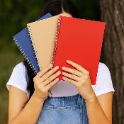 Carnet à spirale A5 en cuir recyclé