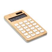 Calculatrice à double alimentation en ABS et en bambou