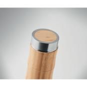 Gourde en acier inoxydable et bambou