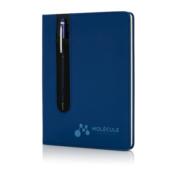 Carnet A5 à couverture rigide en PU avec Stylo tactile
