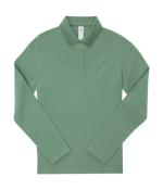 Polo manches longues en coton pour Femme - 210 g