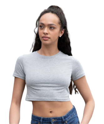 T-shirt cropped Femme 160g