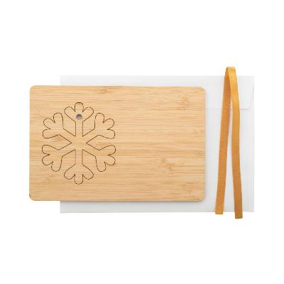 Carte de vœux avec décortication