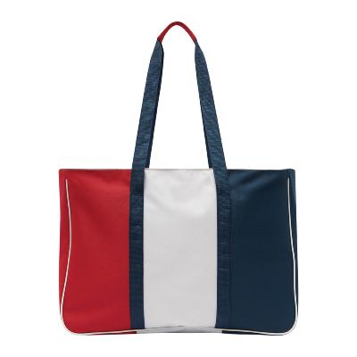 Sac de plage bleu/blanc/rouge
