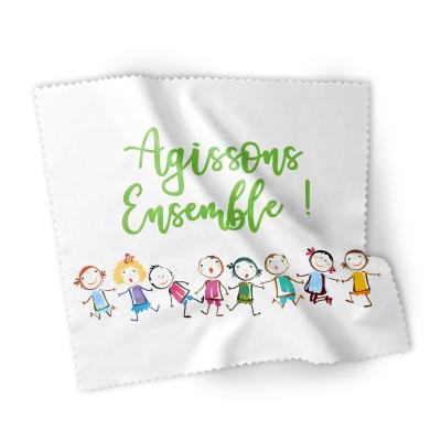 Lingette microfibre personnalisée