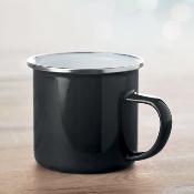 Mug vintage en métal émaillé