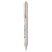 Stylo bille en paille de blé et ABS