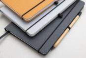 Carnet A5 à couverture rigide en cuir recyclé