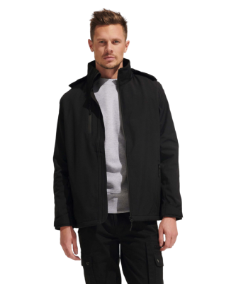 Softshell à capuche et manches amovibles - Homme