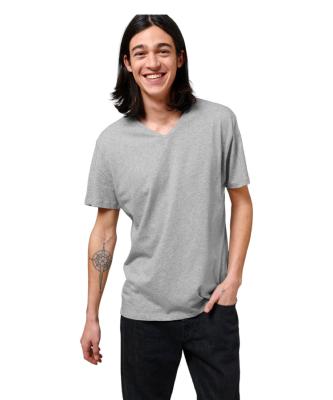 T-shirt à col en V - Homme - 155 g