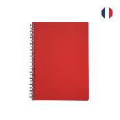 Carnet à spirale A5 en cuir recyclé