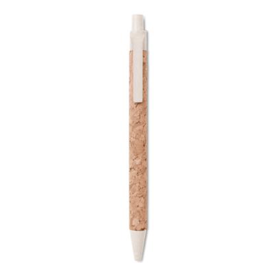 Stylo bille en liège et paille de blé