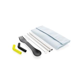 Set de pailles (2 pcs) et couverts