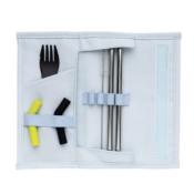 Set de pailles (2 pcs) et couverts