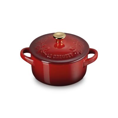 Mini cocotte en céramique avec couronne décorative - Le Creuset