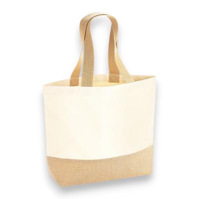 Sac shopping en coton et toile de jute