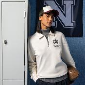 Sweat-shirt écoresponsable avec col zippé