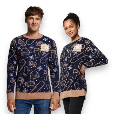 Pull de Noël tricoté sur-mesure