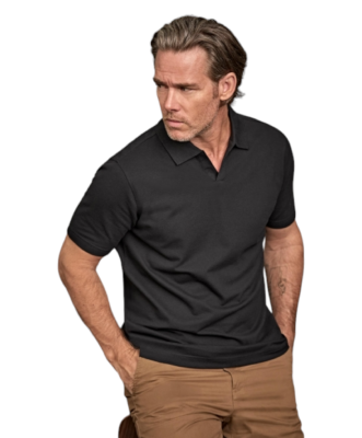 Luxury Stretch V-Neck Polo