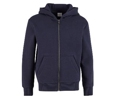 Sweat zippé oversize enfant en coton biologique recyclé 330 g/m²