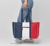 Sac de Plage Bleu Blanc Rouge