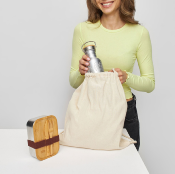 Sac en coton avec cordons - 100 g