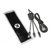 Long câble avec double logo lumineux