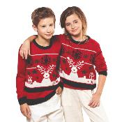 Pullover col rond de Noël - Enfant