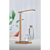 Lampe de Bureau pliable en Bambou avec Chargeur sans fil