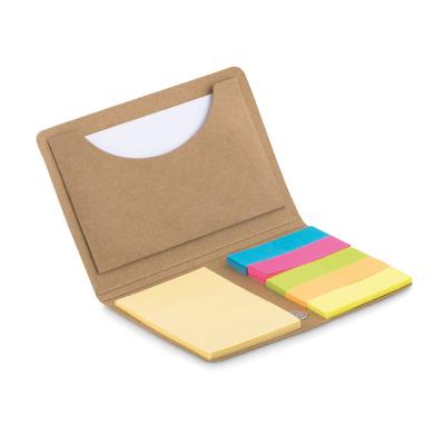 Set mémos et porte-cartes en papier kraft