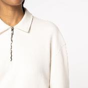 Sweat-shirt écoresponsable avec col zippé