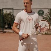 T-shirt à bords contrastés en coton biologique - Homme