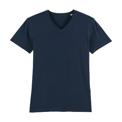 T-shirt à col en V - Homme - 155 g