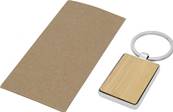 Porte-clés rectangulaire en bambou